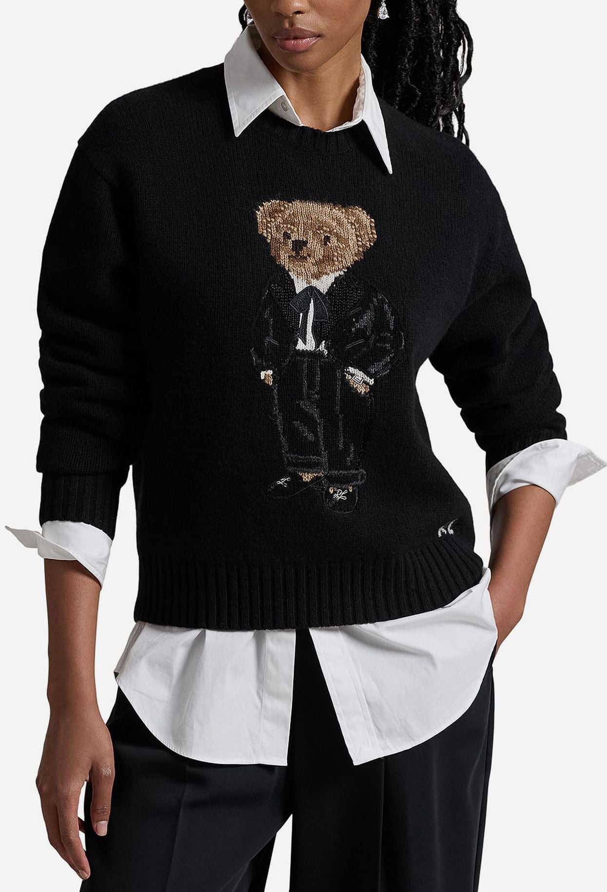 Men's Sweater | Black Polo Bear